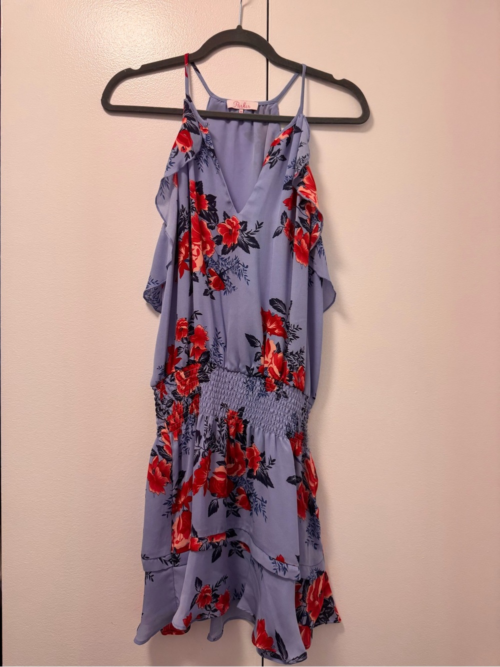 Parker Blue Floral Dress